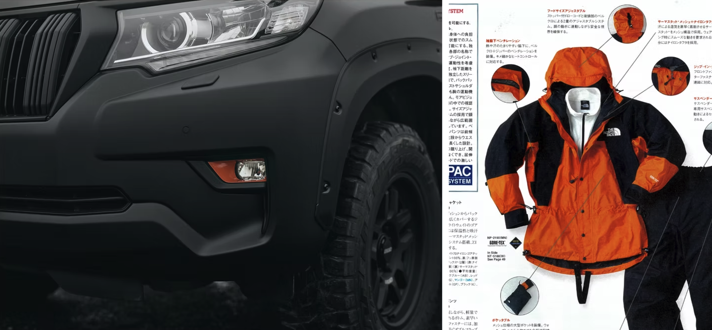 <p>ザ・ノース・フェイス監修デザインを車体に採用し、名作ウェアやギアのカラーやモチーフを随所に反映。自然や街の両方に溶け込む高いデザイン性が特徴。</p>