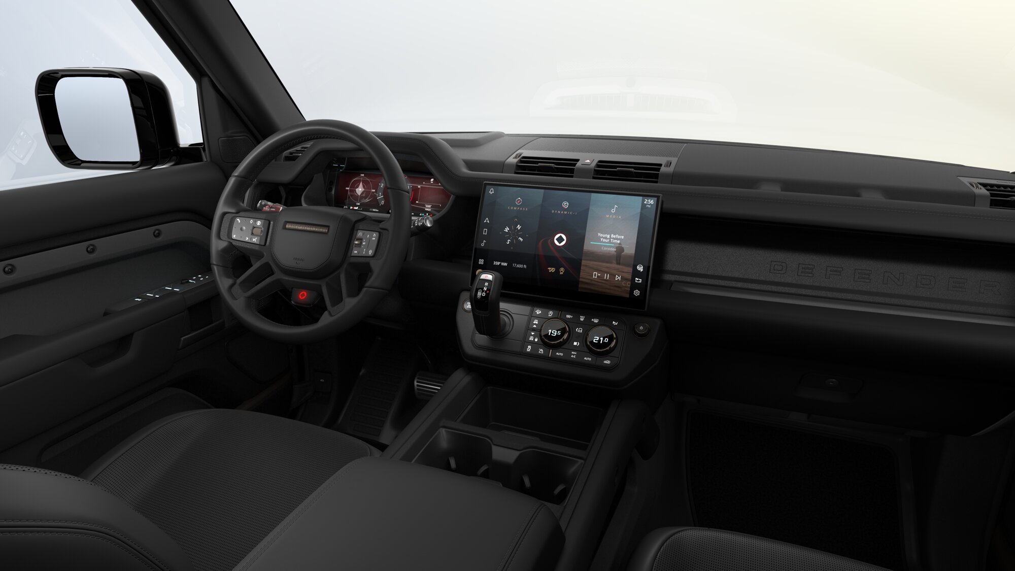 <p>エボニーセミアニリンレザーとKvadrat™のインテリアが、上質な室内空間を提供。長時間のドライブでも快適に過ごせる設計。</p>